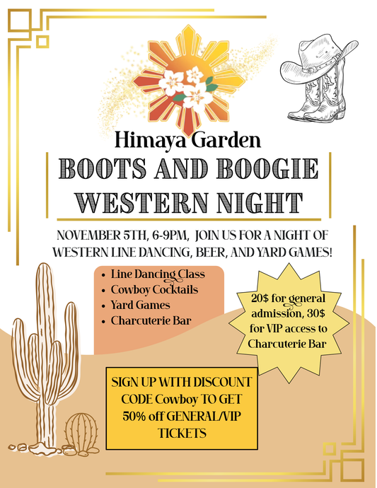 Western Night | November 5th, Wednesday, 6-9 pm