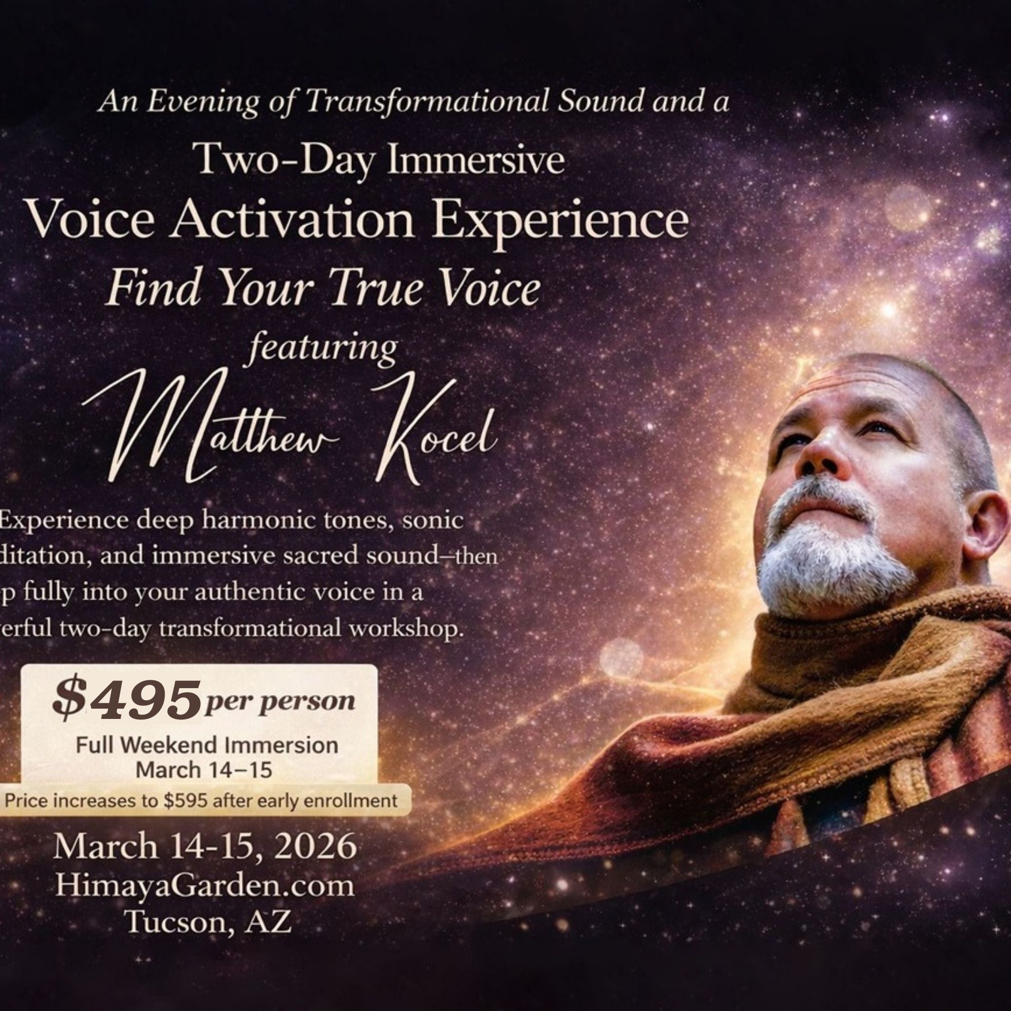 Throat Singing & Voice Activation Immersion | March 14 & 15, Tucson